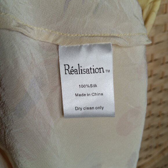 Realisation Par The Hazel In Zinnia Floral Babydoll Silk Mini Dress Dainty - Picture 10 of 10